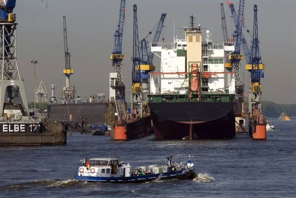 Hamn Hamn Med Dockade Segelbåtar — Stockfoto