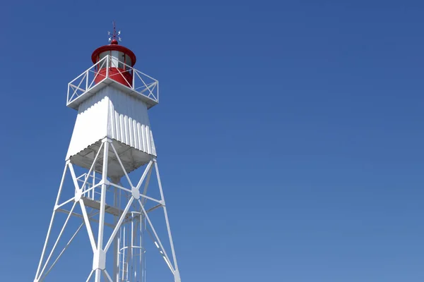 Faro Sul Molo Horta — Foto Stock