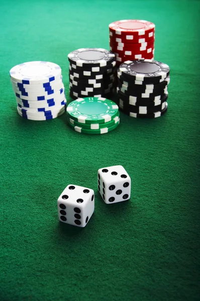 カジノチップゲームギャンブル — ストック写真