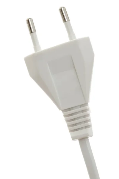 European Power Plug Isolated White Backgroun — Stock Photo, Image