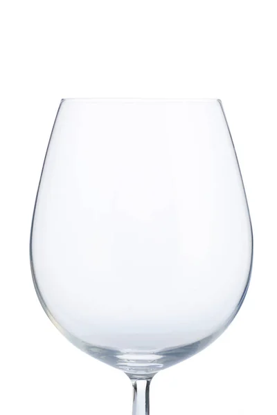 Geïsoleerd Leeg Wijn Glas Met Uitknippad — Stockfoto