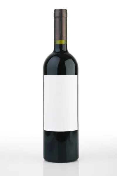 Isolated Red Wine Bottle White Background Clipping Path — Stock Photo, Image