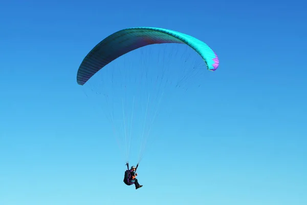 Paragliding Rekreation Och Konkurrens Äventyrssport — Stockfoto