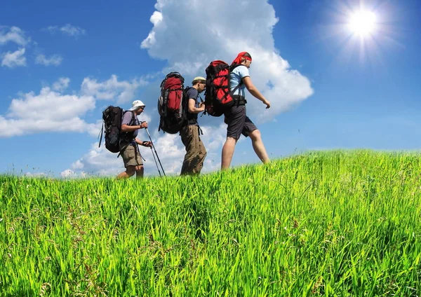 Wandelen Bergen — Stockfoto