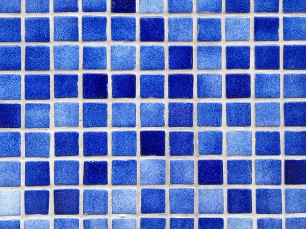 Pequenos Azulejos Quadrados Azul Abstrato Padrão — Fotografia de Stock