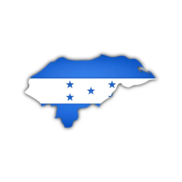 Map Flag Honduras — Stock Photo, Image