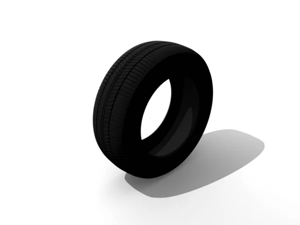 Neumáticos Coche Aislados Sobre Fondo Blanco — Foto de Stock