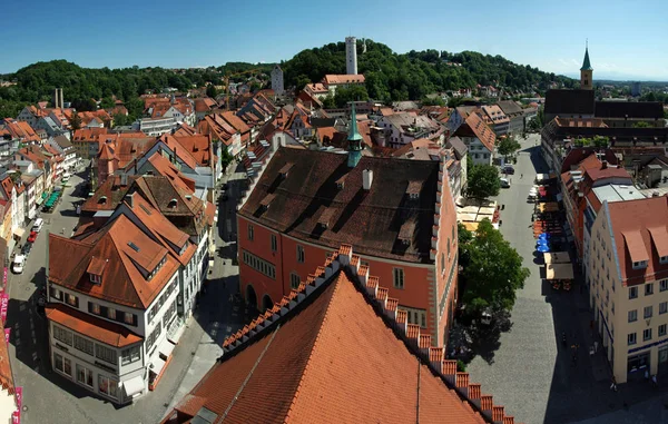 Panorama Van Ravensburg Uitzicht Vanaf Blaserturm Van Het Stadhuis Marienplatz — Stockfoto