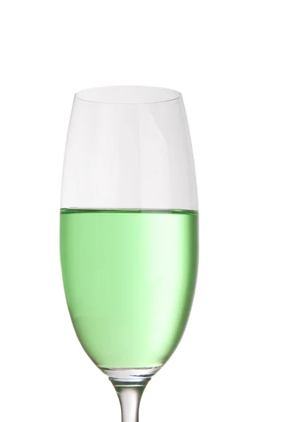 Ποτήρι Κρασί Απομονωμένο Λευκό Φόντο — Φωτογραφία Αρχείου