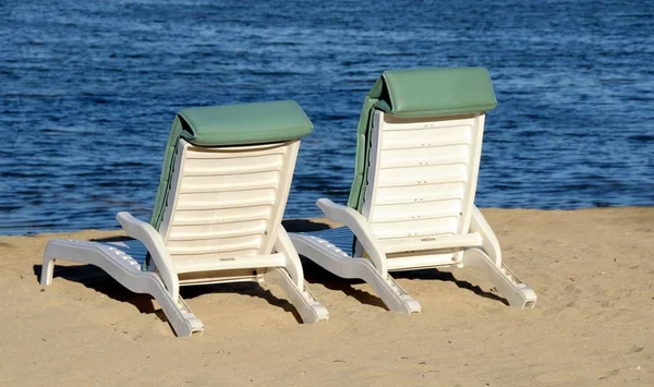 Deck Chairs Beach Baltic Sea — Stock Photo, Image