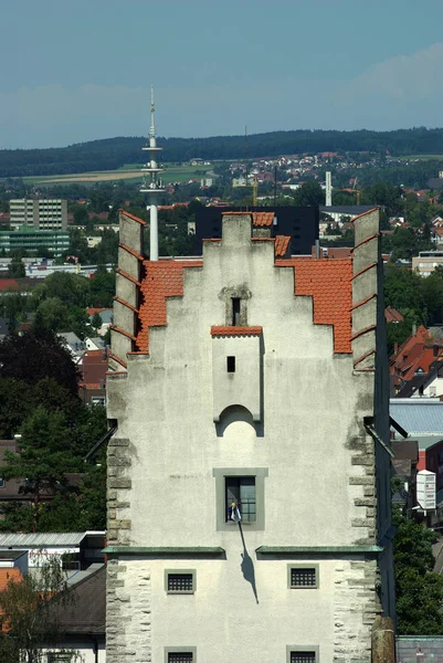 Οδηγεί Προς Την Πύλη Ulm Πόλης Είναι Πρώτη Φορά 1318 — Φωτογραφία Αρχείου