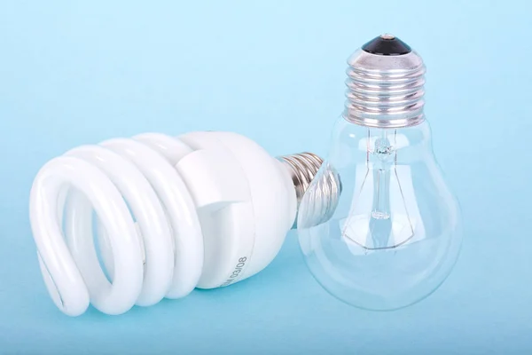 Lampa Energooszczędna Żarówka — Zdjęcie stockowe