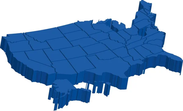 Usa Mapa — Zdjęcie stockowe