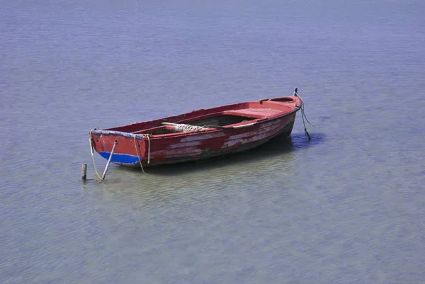 Вид Рыбацкую Лодку Берегу — стоковое фото
