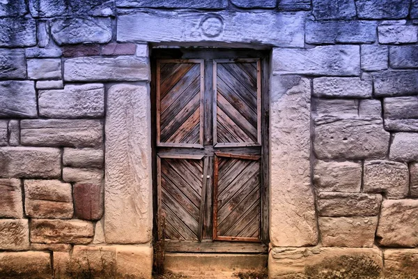 Stare Drzwi Dzień — Zdjęcie stockowe