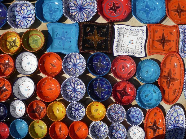 Πολύχρωμα Τουρκικά Σουβενίρ Στην Αγορά — Φωτογραφία Αρχείου