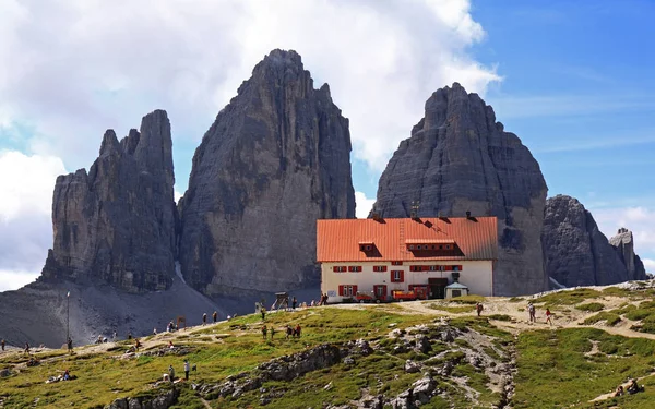 Malowniczy Widok Majestatyczny Krajobraz Dolomitów Włochy — Zdjęcie stockowe