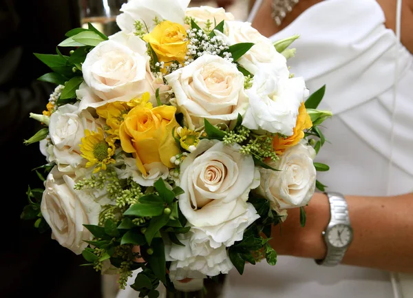 Весільний Букет Квітами Весільна Флора — стокове фото