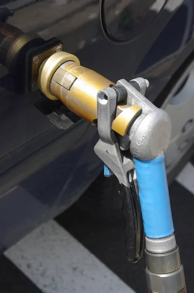 Chiusura Una Pompa Del Carburante — Foto Stock