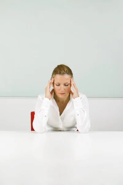 Young Businesswoman Stress — Stock Photo, Image