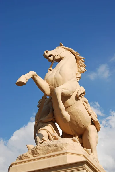 馬の像シュヴェリーン城 — ストック写真