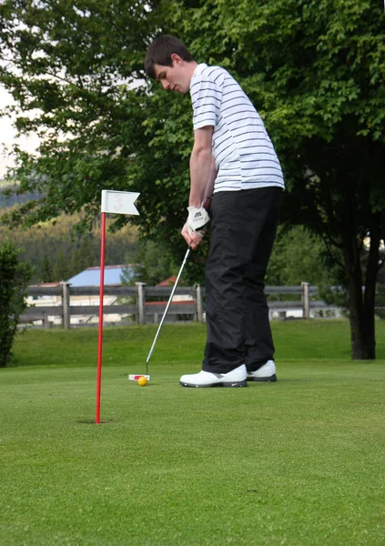 Golfe Jogo Bola Conceito Esporte — Fotografia de Stock