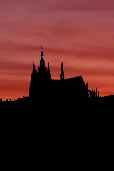 Esbozo Catedral San Vitus — Foto de Stock