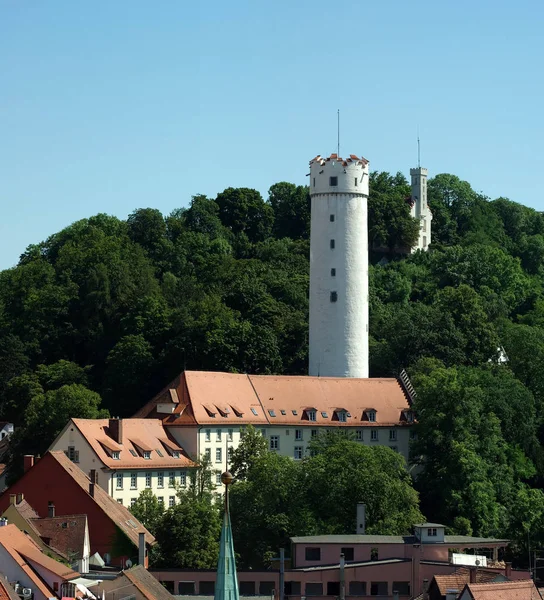 Muy Por Encima Ciudad Eleva Blanco Brillante Emblema Ravensburg Saco — Foto de Stock
