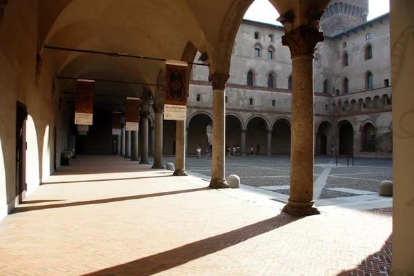 Klooster Van Sforza Kasteel Milaan Italië — Stockfoto