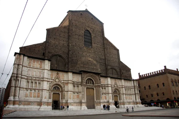 Fachada Iglesia Santa Petronio Bologna — Foto de Stock