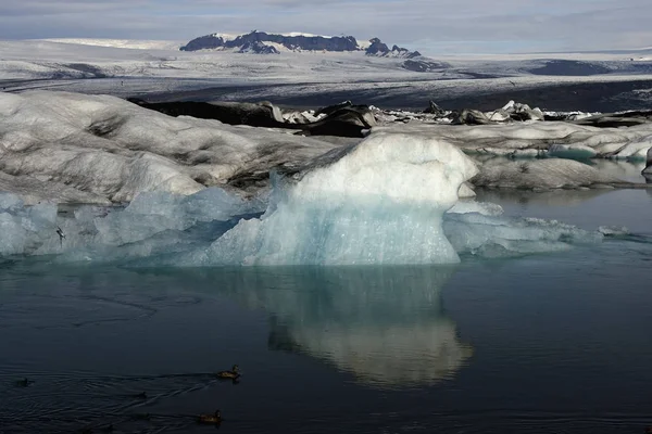 Glaciar Lagoa Iceberg Maravilha Natural — Fotografia de Stock