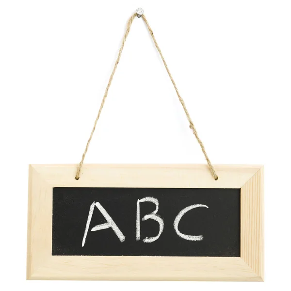 Petit Tableau Accroché Mur Avec Texte Abc — Photo