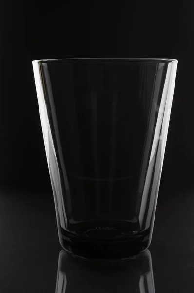 Glass Black Background — Stock Photo, Image