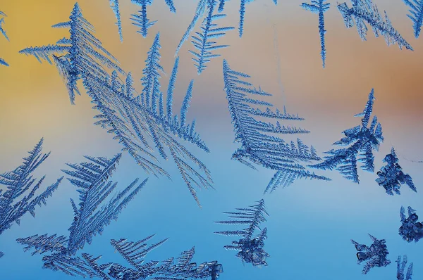 Ice Crystals Winter Frost — Stock Photo, Image