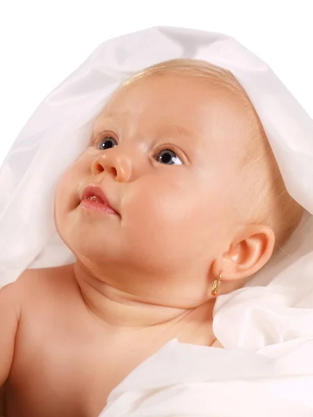 Κοντινό Πορτρέτο Του Χαριτωμένου Μωρού — Φωτογραφία Αρχείου
