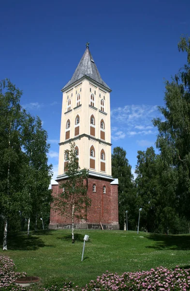 Torre Iglesia Lappeenranta Finlandés —  Fotos de Stock