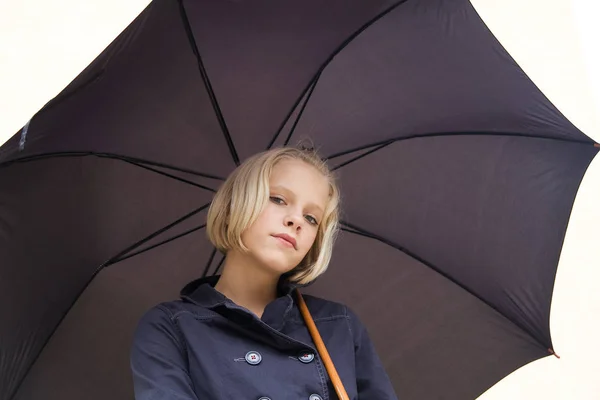 Girl Umbrella — Stock Photo, Image