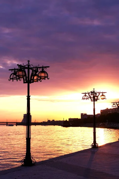 Tramonto Sulla Baia Dei Fiumi — Foto Stock