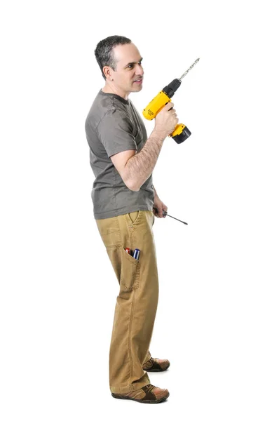 Handyman Drill Screwdriver Royalty Free Stock Photos