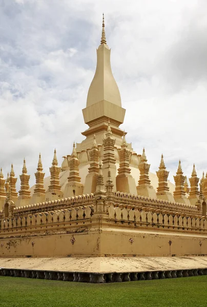 Que Luang Vientiane Templo Laos — Fotografia de Stock