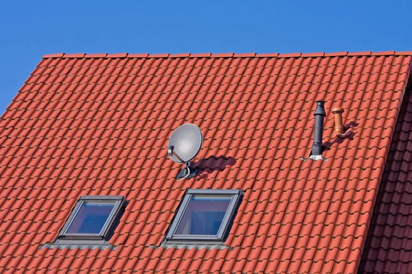 Střecha Rodinného Domu — Stock fotografie