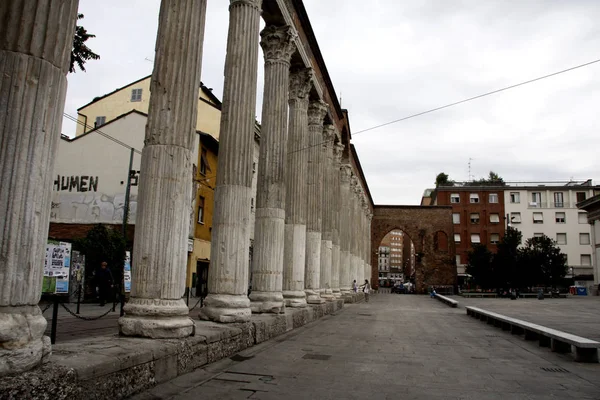 Milan San Lorenzo Kilisesi Verandası — Stok fotoğraf