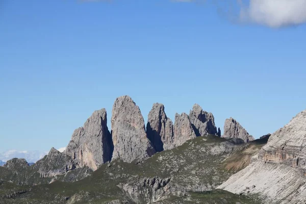 Vista Panoramica Del Maestoso Paesaggio Dolomitico Italia — Foto Stock