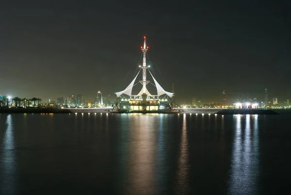Kuwait Miasto Nocy — Zdjęcie stockowe