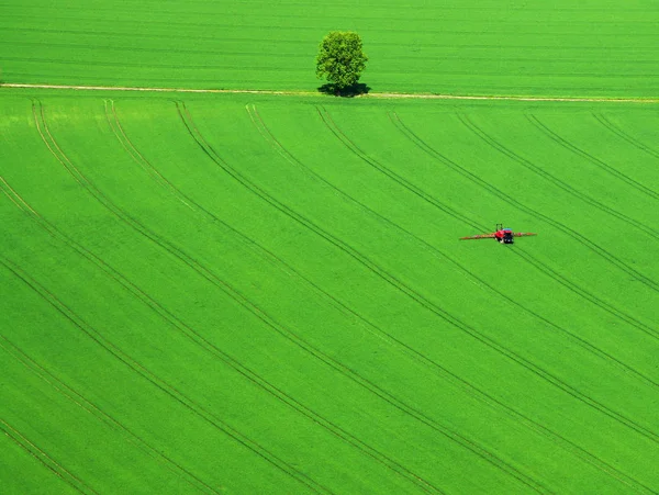 Aussichtsreicher Blick Auf Die Landwirtschaft Auf Dem Land — Stockfoto