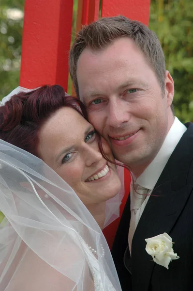 Portrait Wedding Couple — Stock Photo, Image