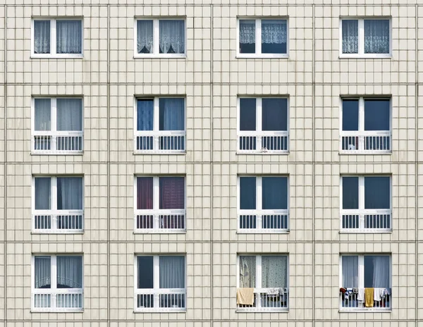 Facade Residential Building Windows — Stock Photo, Image