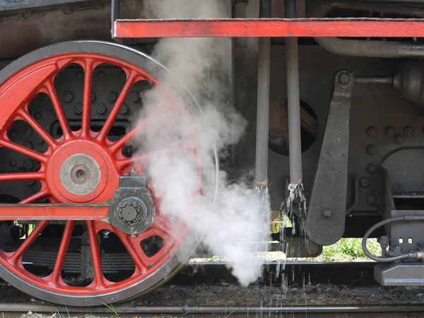蒸気機関車の運転中 — ストック写真