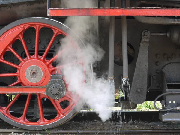 Locomotora Vapor Funcionamiento —  Fotos de Stock