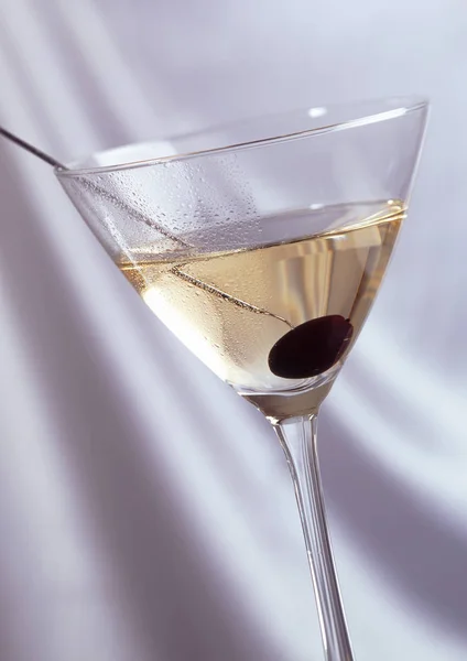 Black Devil Cocktail Martini Rum — Stock Photo, Image